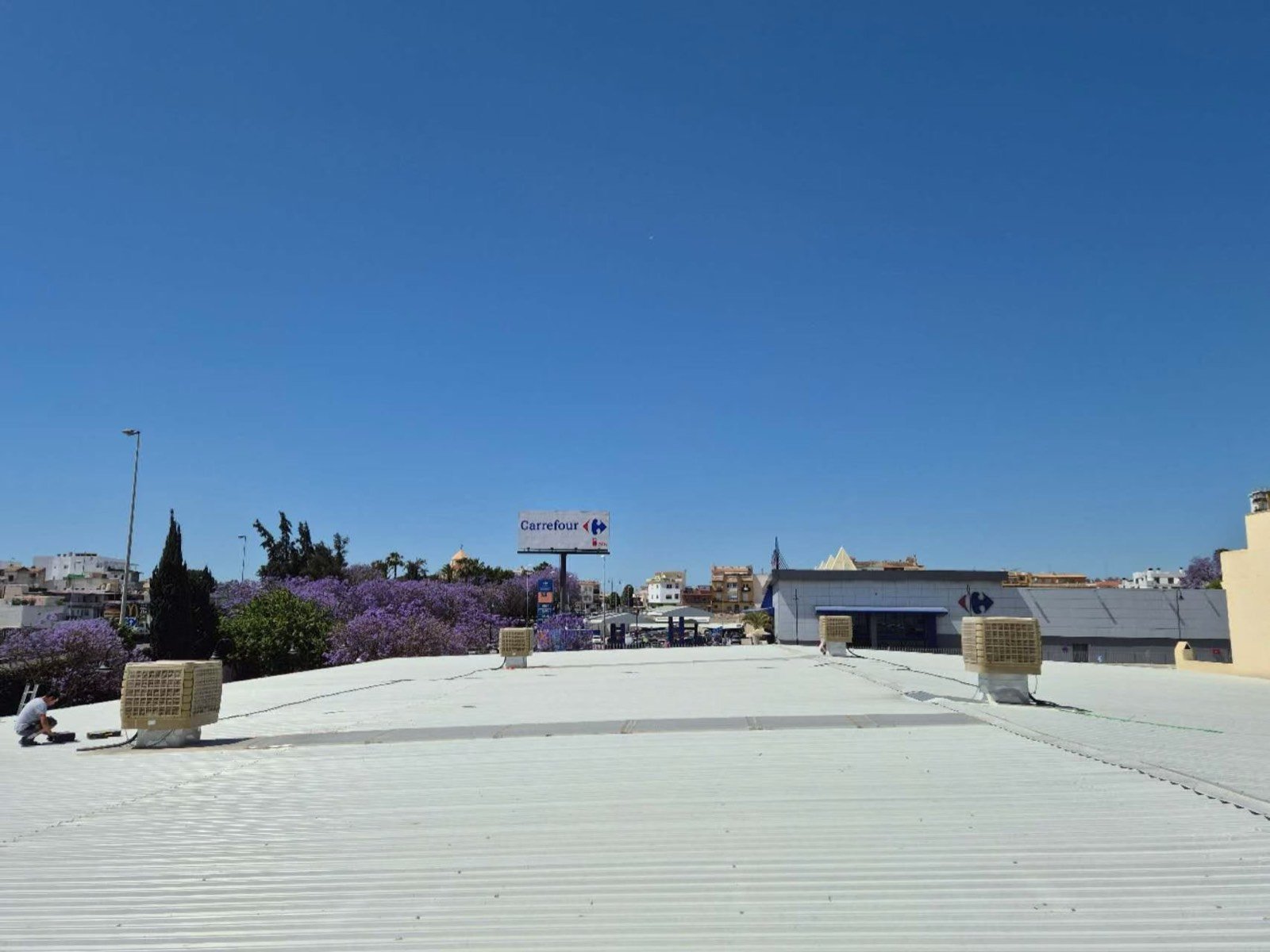 Climatización evaporativa en supermercados y comercios